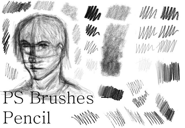 Pinceles - Brushes gratis para Photoshop de tipo lapiz