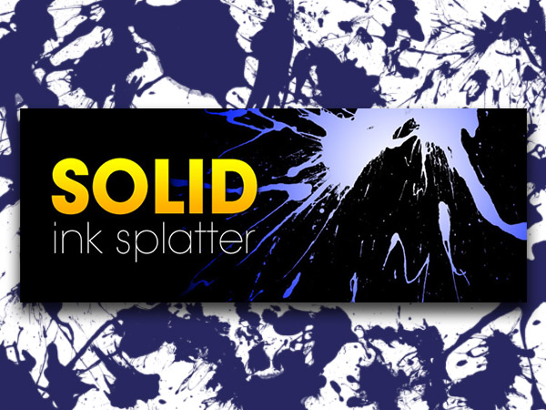 Solid Ink Splatter Brushes