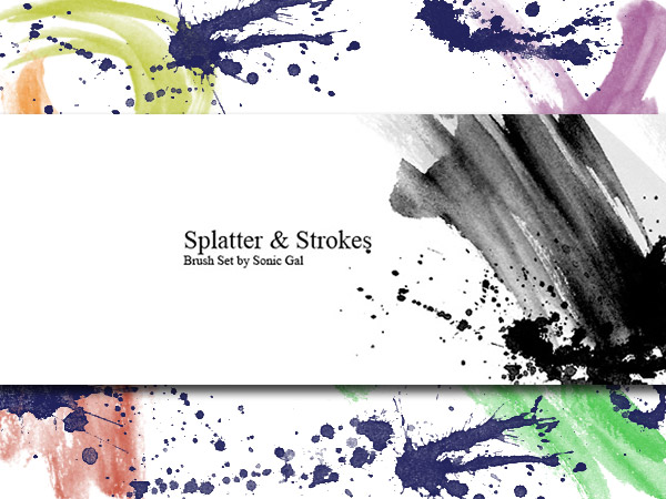 Splatter & Strokes Brushes