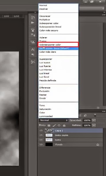 modo de fusion sobreexponer color