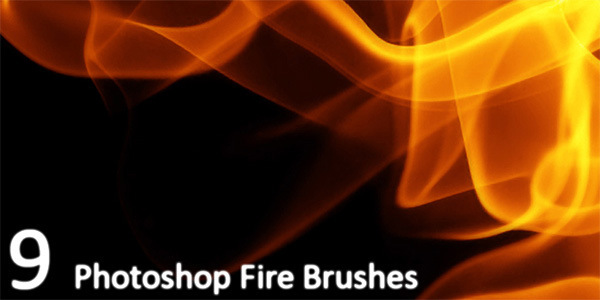9 Hi-Res Fire Brushes For Photoshop