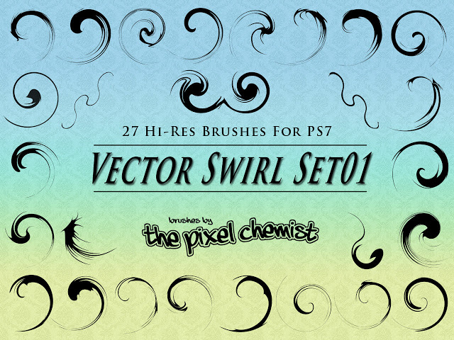 Vector Swirls Set Brushes