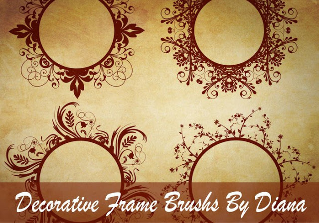 Decorative Frame Brushes For Photoshop