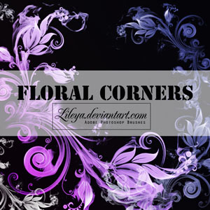 Floral Corners Brushes