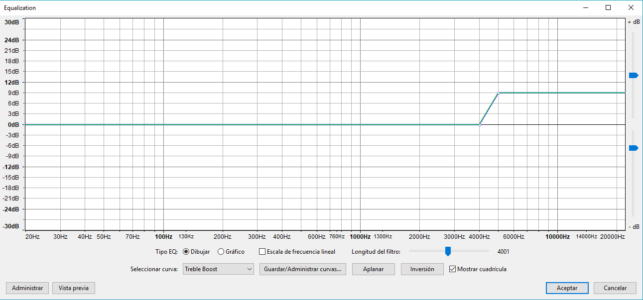 treble boost audacity