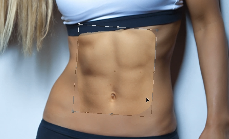 marcar abdominales con photoshop transformar abs