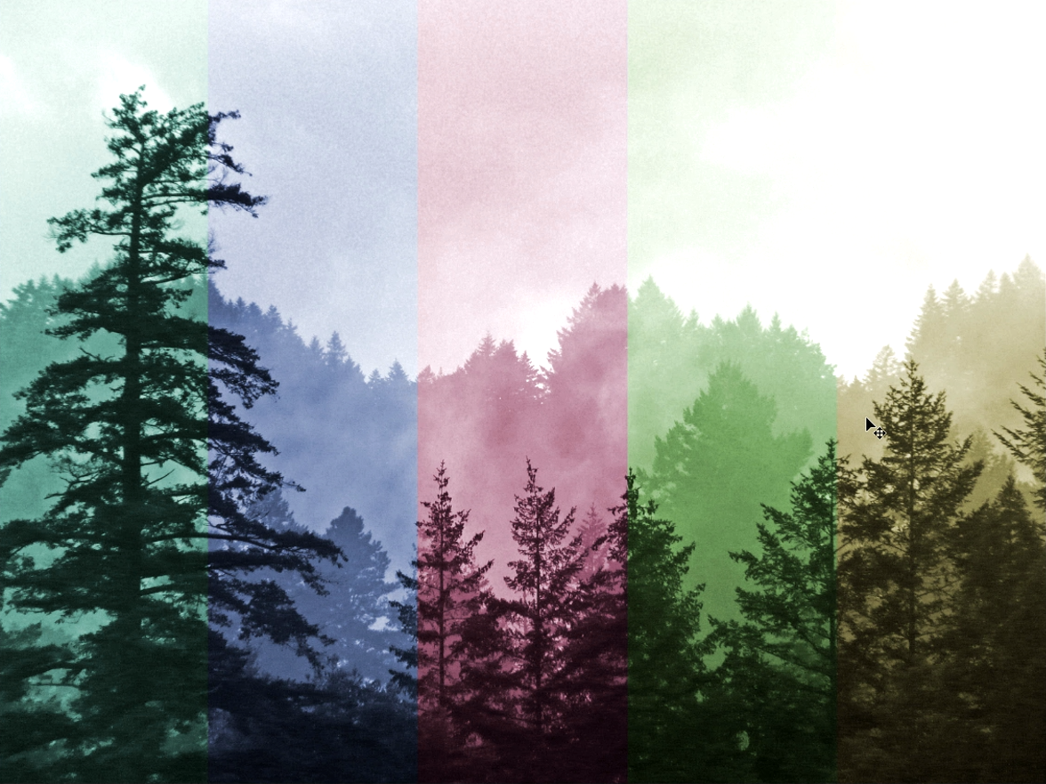 efecto fotográfico de colores colores